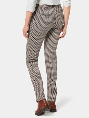 Goldner Slimfit Hose in Braun