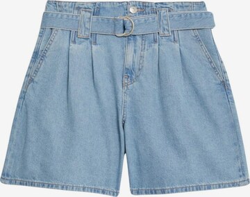 Loosefit Jeans con pieghe di Marks & Spencer in blu