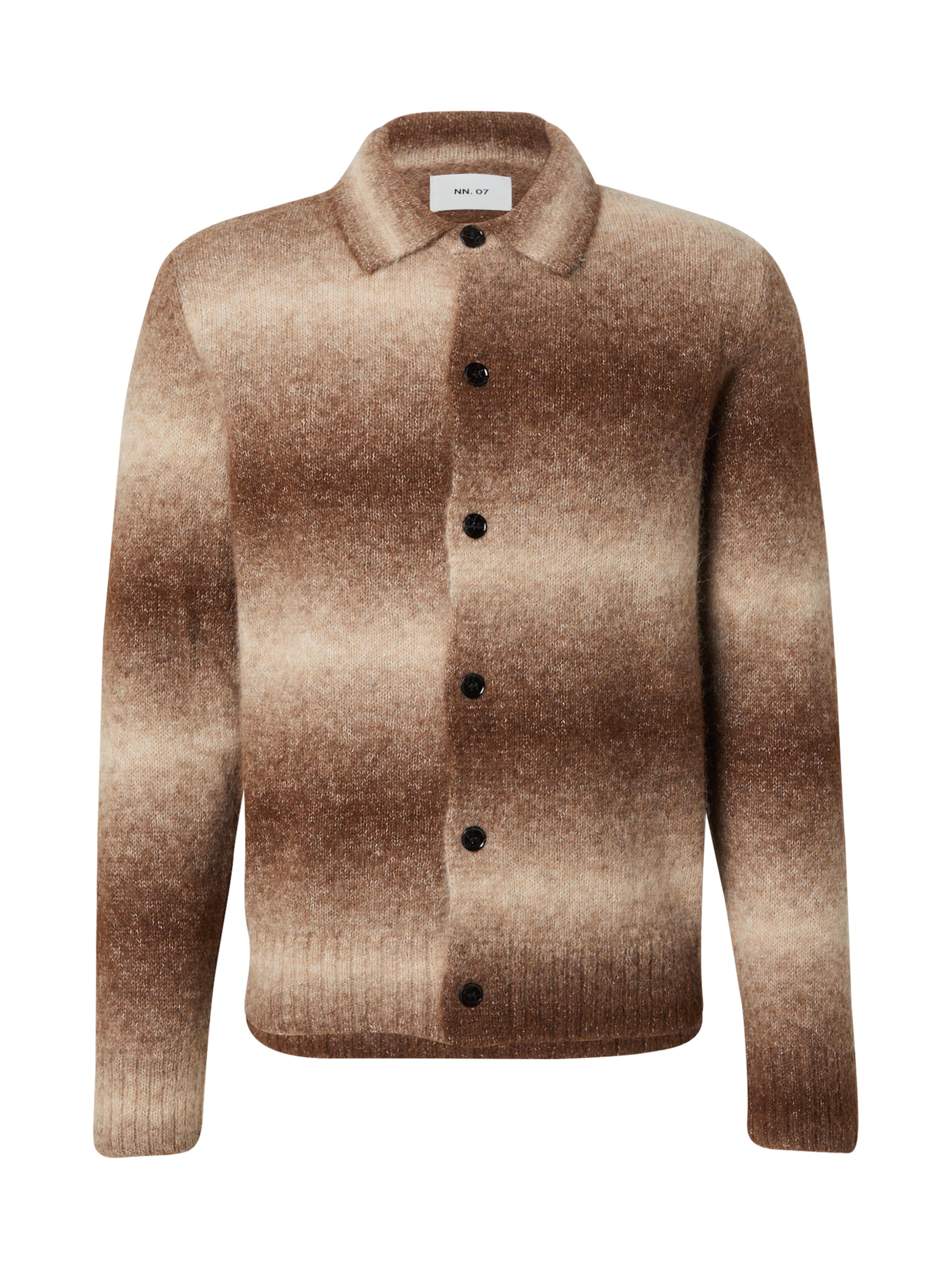 NN07 Knit cardigan 'Alfie' in Beige: front