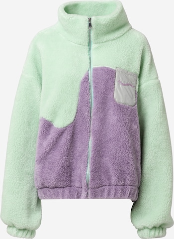 On Vacation Club Fleece Jacket 'Mountain' in Green: front