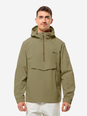 JACK WOLFSKIN Sportjacke 'DESERT WIND' in Grün: predná strana