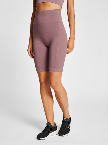 Hummel Skinny Funkční kalhoty 'Tif' – pink: přední strana