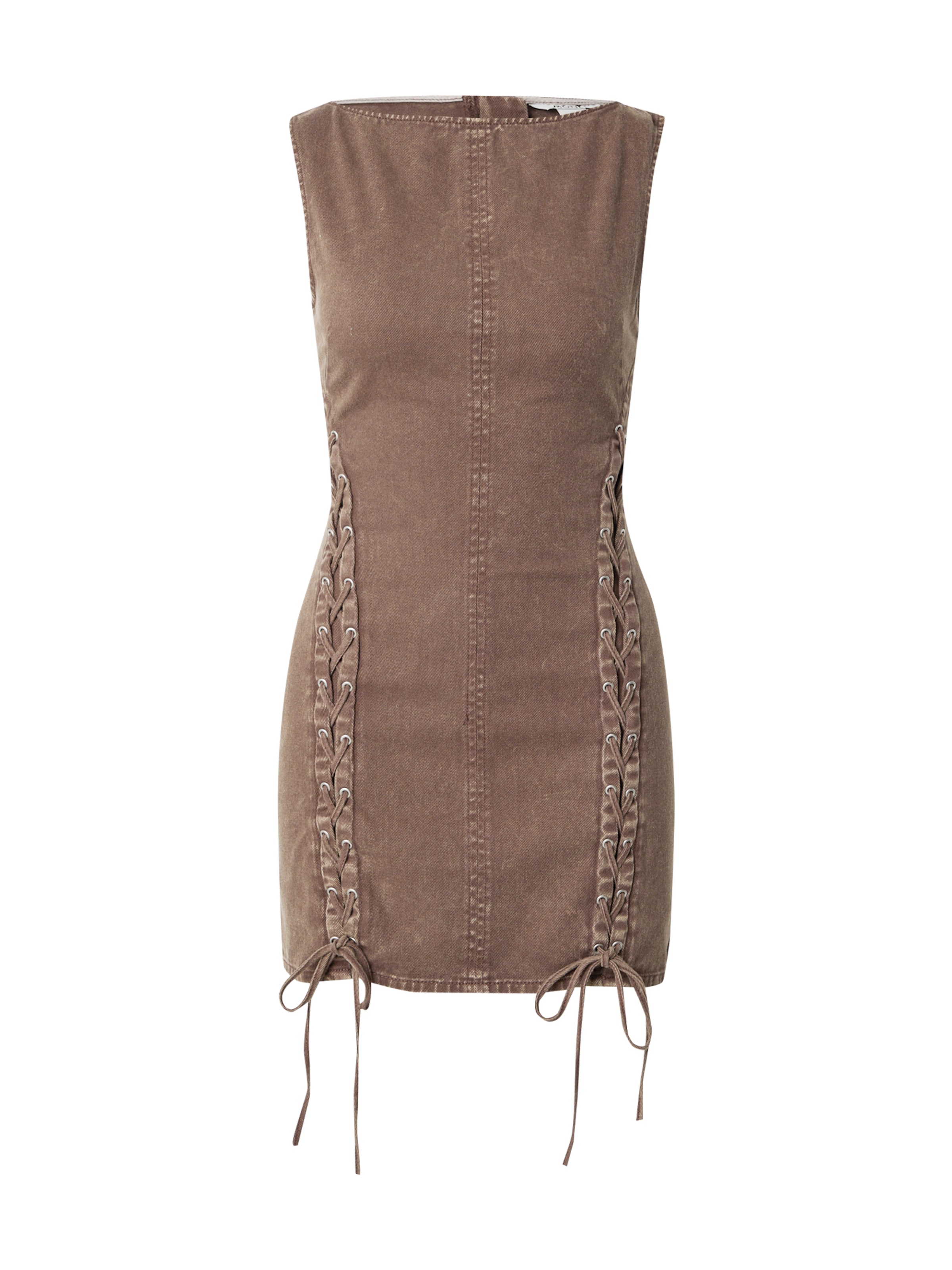 Monki Платье в Коричневый: спереди