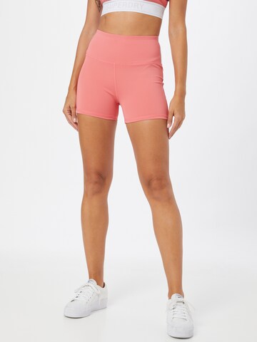 Skinny Pantaloni sportivi di Superdry in rosa: frontale