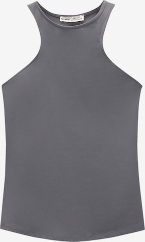 Pull&Bear Top w kolorze szary: przód