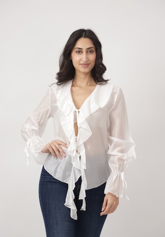 Elara Bluse i hvid: forside