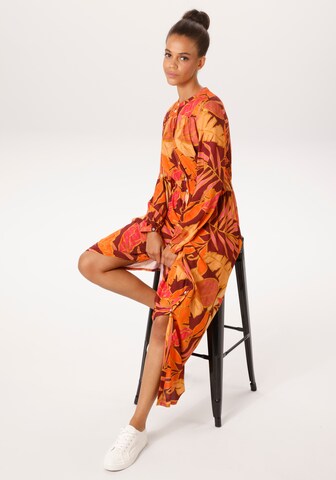 Aniston CASUAL Shirt Dress in Orange