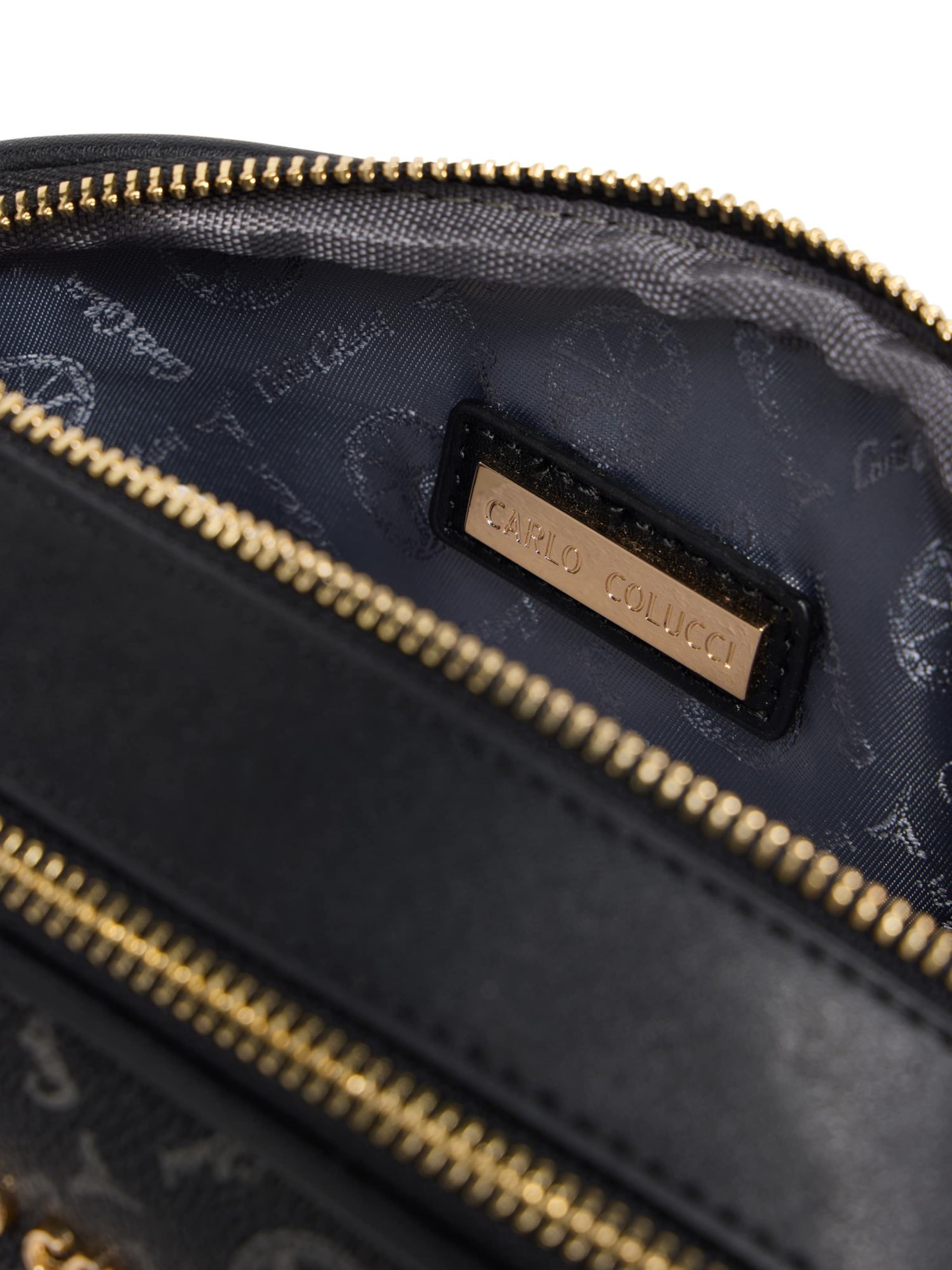 Carlo Colucci Umhängetasche 'Enrici' in Schwarz