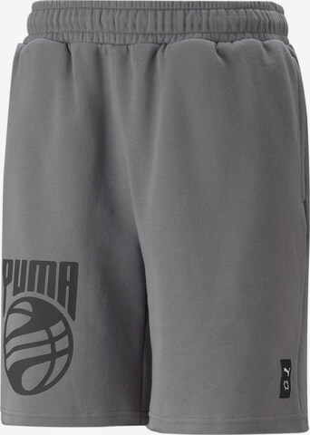 PUMA Regular Sportbroek 'Poterize' in Grijs: voorkant