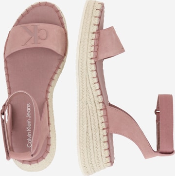 Sandales à lanières Calvin Klein Jeans en rose