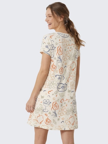 Chemise de nuit 'Clair print' Myjama en blanc