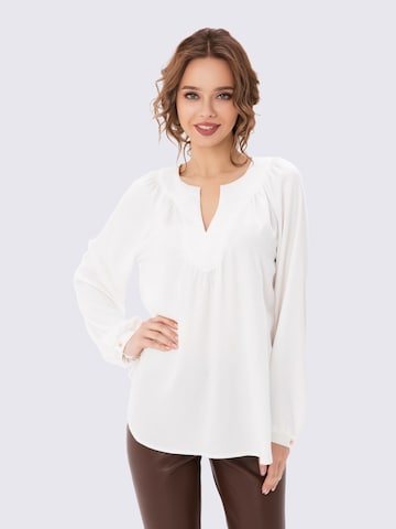 Anushka Blouse in Wit: voorkant