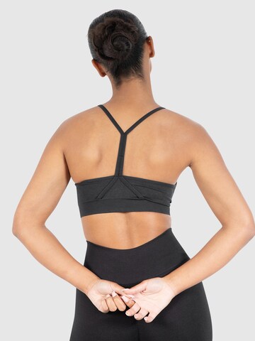 Bustier Soutien-gorge de sport 'Scrunch' Smilodox en noir