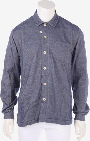Oliver Spencer Button Up Shirt in L in Blue: front
