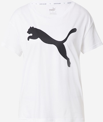 PUMA - Camiseta funcional en blanco: frente