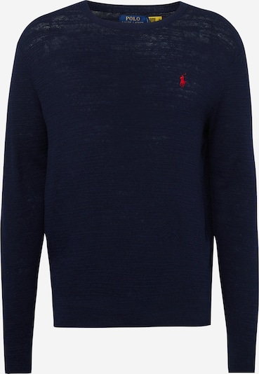 Polo Ralph Lauren Pull-over en bleu marine / rouge, Vue avec produit