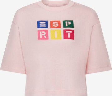 T-shirt ESPRIT en rose : devant