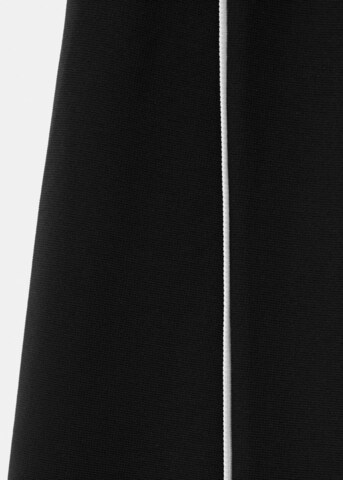 MANGO Wide Leg Hose in Schwarz