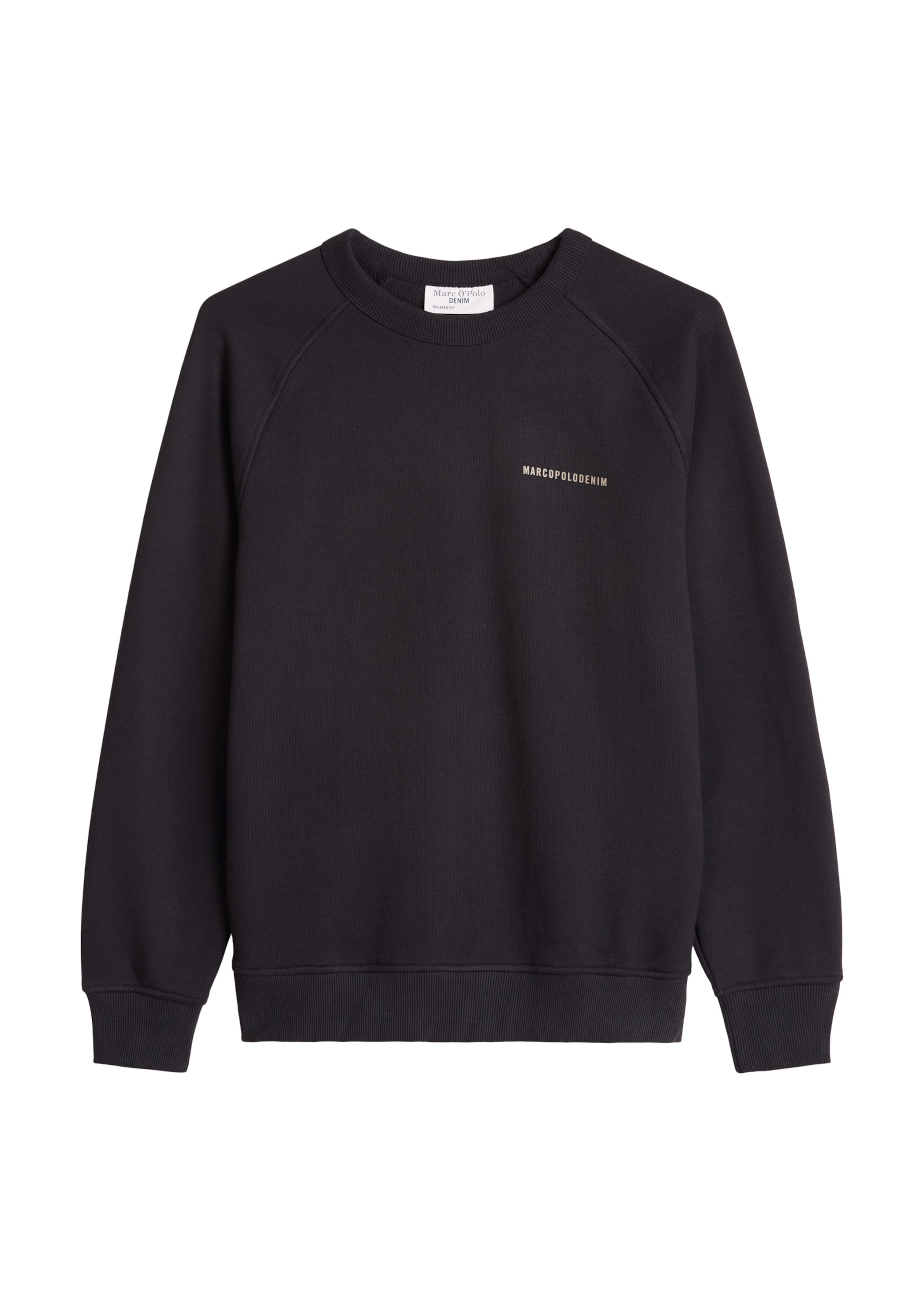 Marc O'Polo DENIM Sweatshirt in Schwarz: Vorderseite