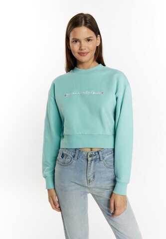 MYMO Sweatshirt 'Keepsudry' in Blue: front