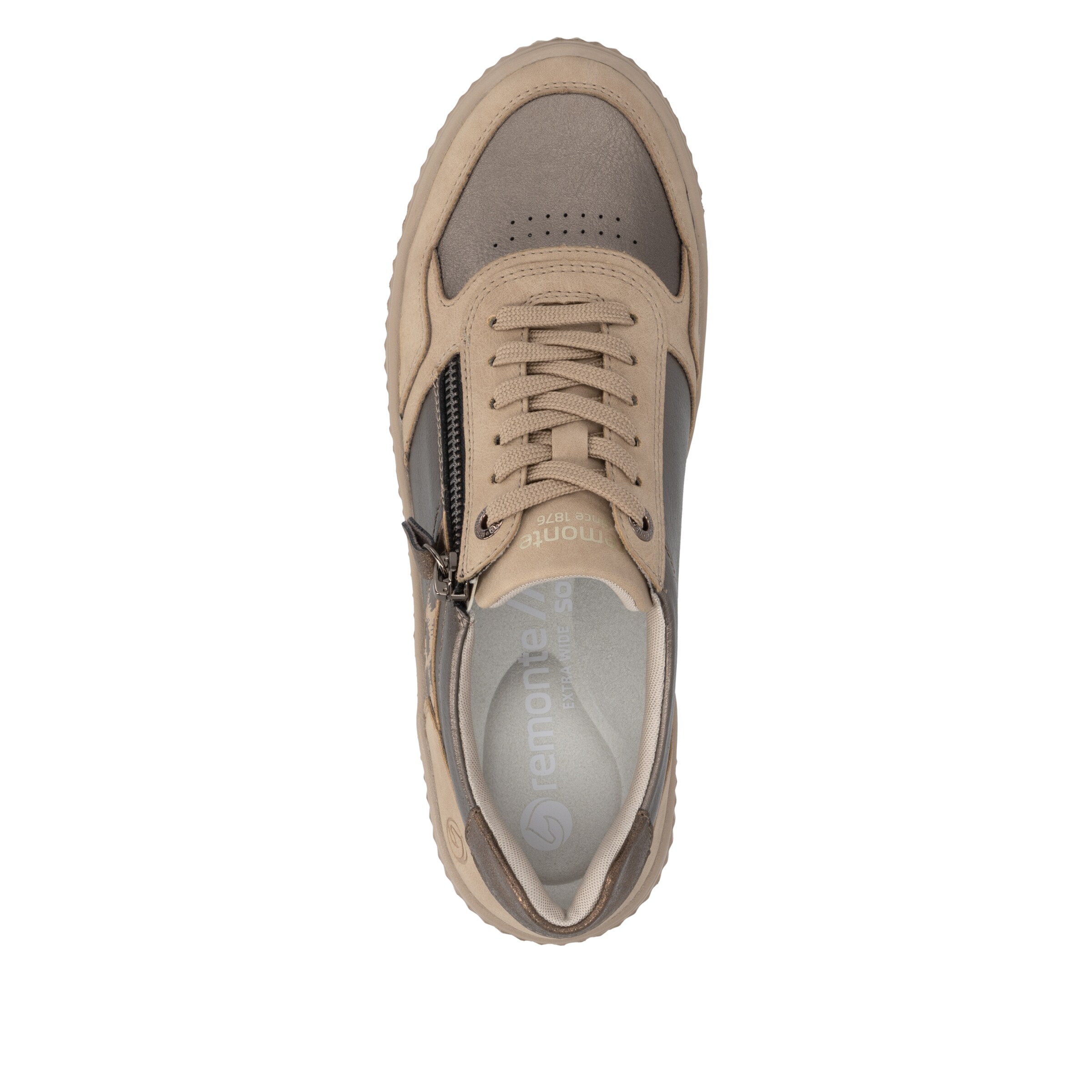 Chaussure de sport à lacets REMONTE en beige