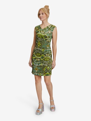 Cartoon Casual-Kleid ohne Arm in Grün
