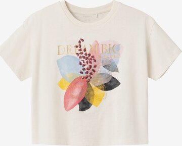 T-Shirt 'FLOTTER' NAME IT en beige : devant