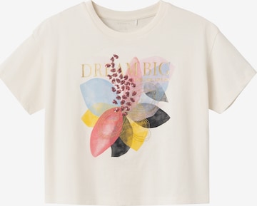 T-Shirt 'FLOTTER' NAME IT en beige : devant