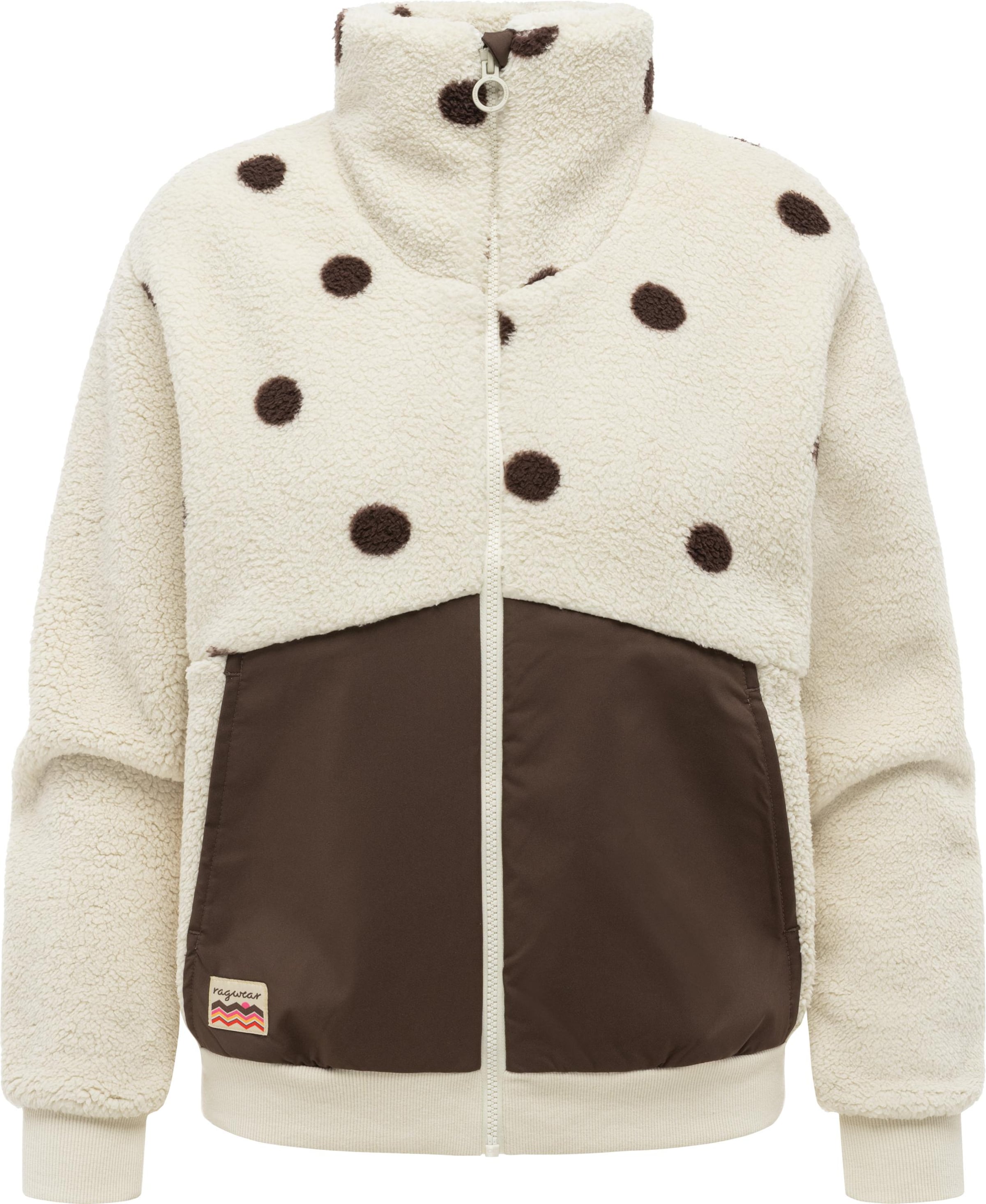 Ragwear Fleece jas 'Madaras' in Beige: voorkant