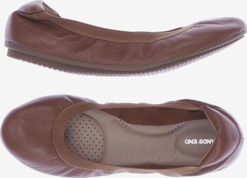 Lands‘ End Flats & Loafers in 40 in Brown: front