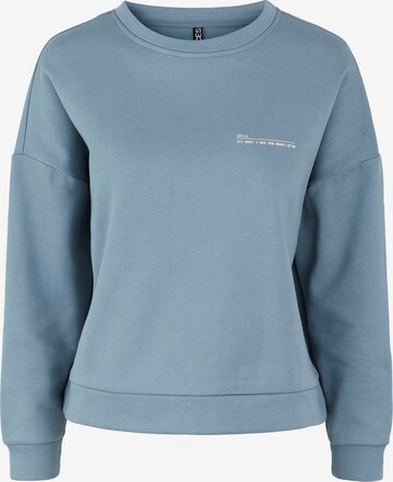 PIECES Sweatshirt 'Kiva' in Blau: predná strana