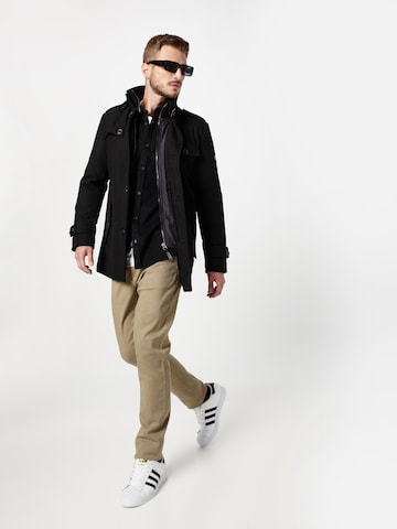 INDICODE JEANS Between-Season Jacket 'Brendan' in Black