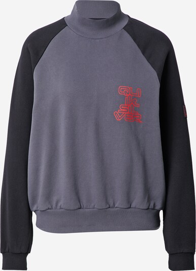 QUIKSILVER Sportsweatshirt 'UPSIDEDOWN' i mørkegrå / rød / sort, Produktvisning