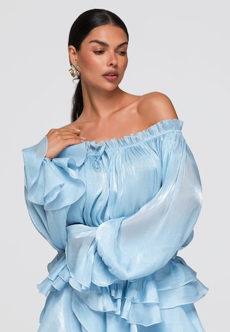 Ombre Blouse in Blauw: voorkant