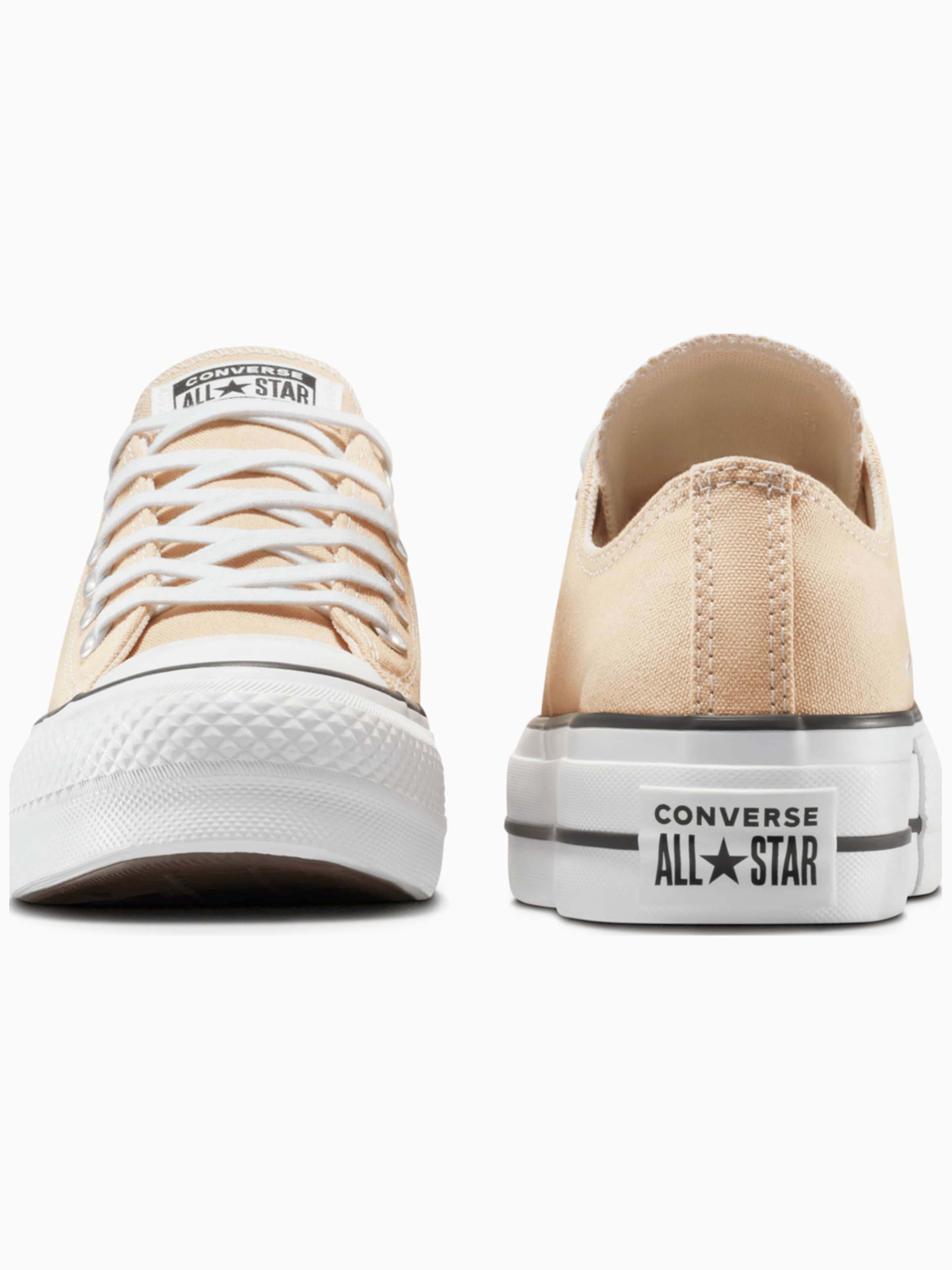 CONVERSE - Zapatillas deportivas bajas 'Converse Chuck Taylor All Star Lift Platform Polka Dots' en beige