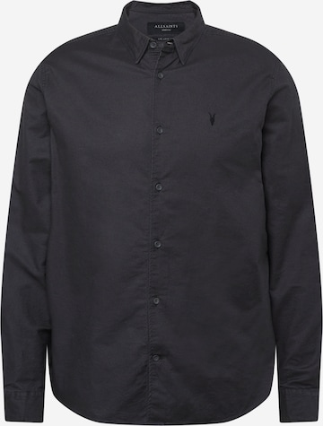 AllSaints Regular fit Button Up Shirt 'HERMOSA' in Black: front