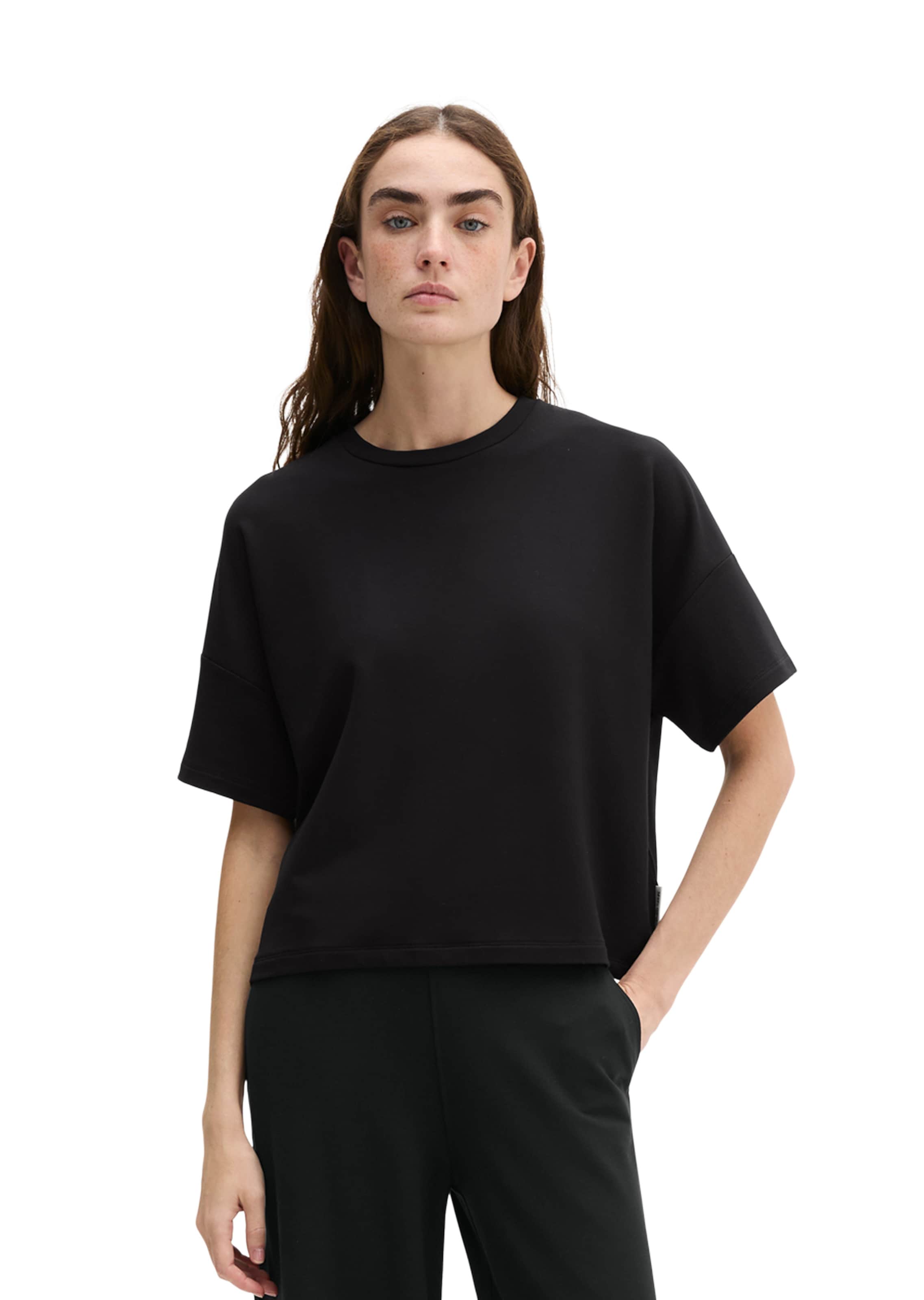 Marc O'Polo Shirt in Zwart: voorkant