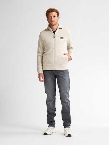 Petrol Industries Knit Cardigan in Beige