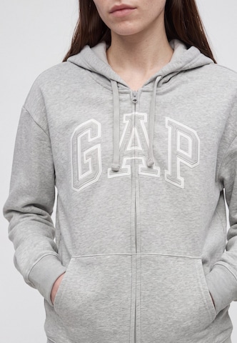 Gap Tall - Sudadera con cremallera 'HERITAGE' en gris