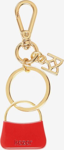 Kazar Key Ring in Gold: front