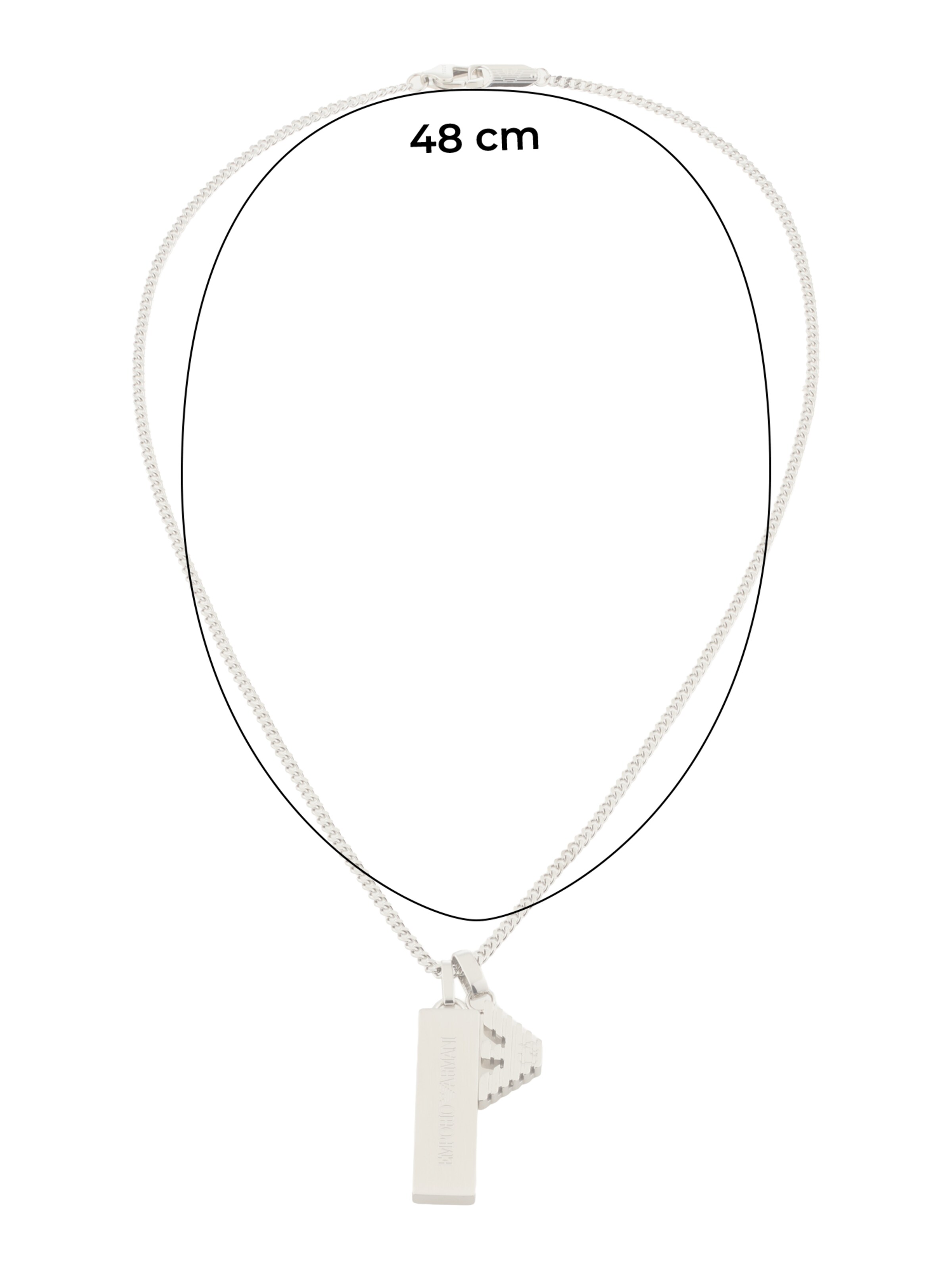 Emporio Armani Retiazka - Strieborná