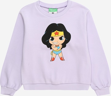 UNITED COLORS OF BENETTON Sweatshirt in Lila: voorkant