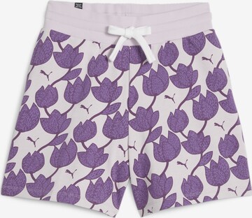 PUMA Regular Workout Pants 'Blossom' in Purple: front