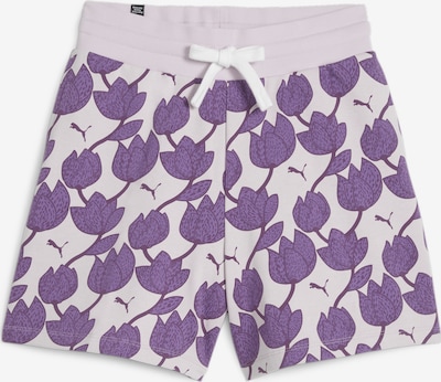 PUMA Pantalon de sport 'Blossom' en violet pastel / violet foncé, Vue avec produit