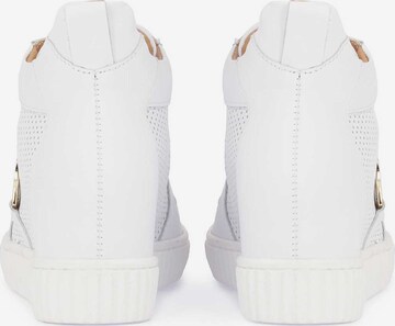 Kazar High-Top Sneakers in White: front