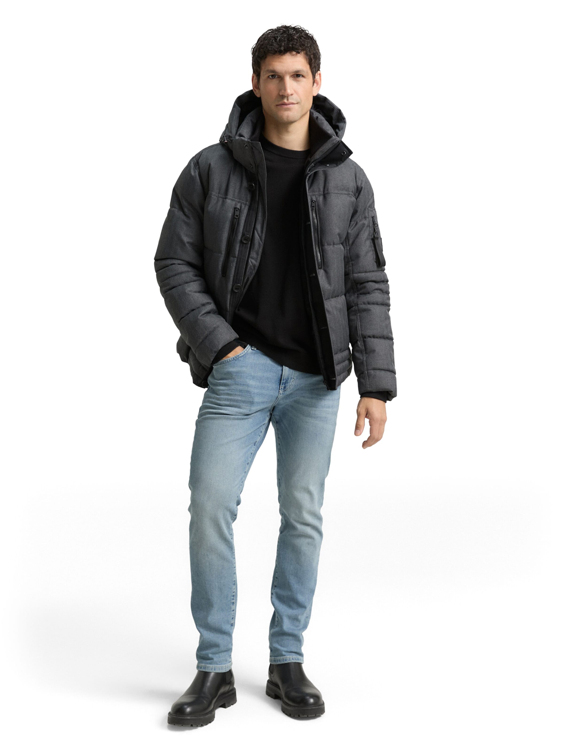 TOM TAILOR Zimná bunda - Sivá