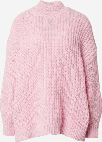 Monki Oversized Sweater in Pink: front