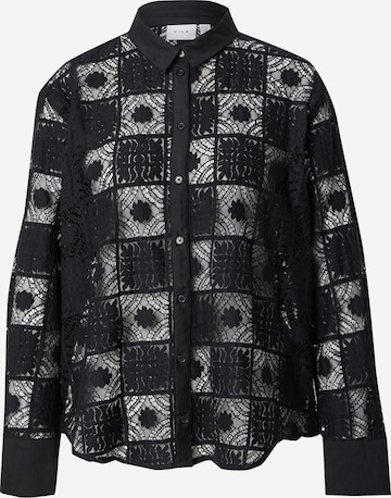 VILA Bluse 'VECA' i sort: forside