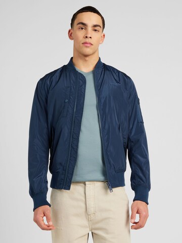 Schott NYC Jacke in Blau: Vorderseite