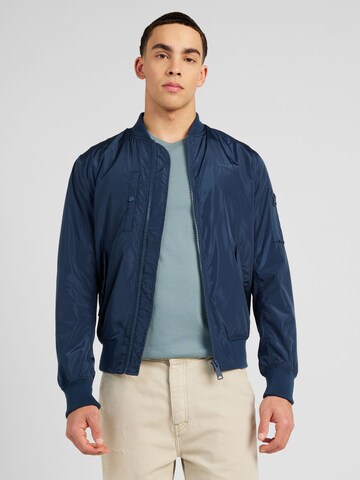 Schott NYC Between-Season Jacket in Blue: front